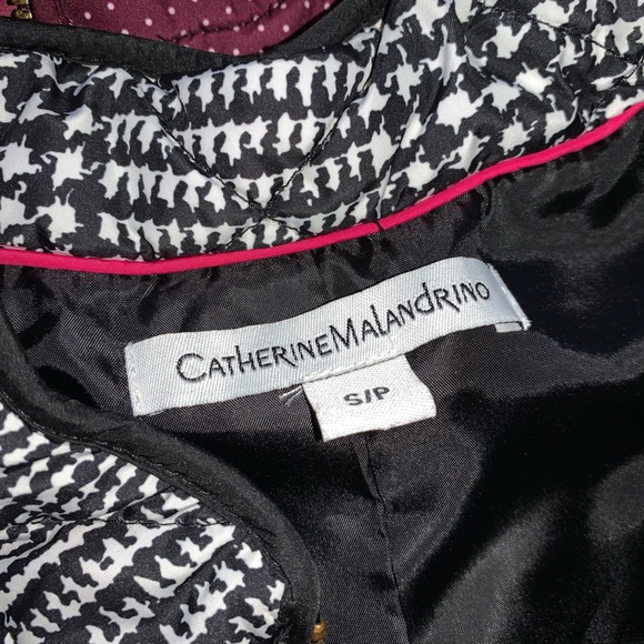 Catherine Malandrino vests, size Small, Burgundy, black & white, NWOT - Picture 8 of 11